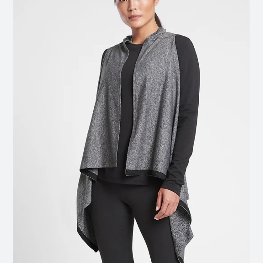 Athleta Om Wrap Black Grey Euc Multiple Styles - image 1